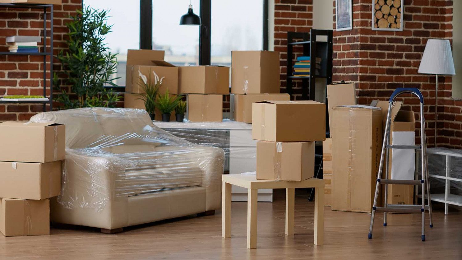bigstock-Empty-Household-Space-With-Car-455244067